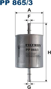 Filtron PP865/3 - Fuel filter autospares.lv