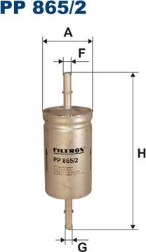 Filtron PP865/2 - Fuel filter autospares.lv