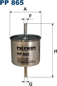 Filtron PP865 - Fuel filter autospares.lv