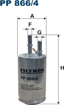 Filtron PP866/4 - Fuel filter autospares.lv