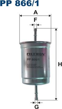 Filtron PP866/1 - Fuel filter autospares.lv