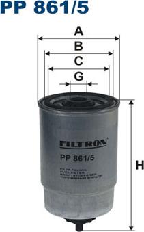 Filtron PP861/5 - Fuel filter autospares.lv
