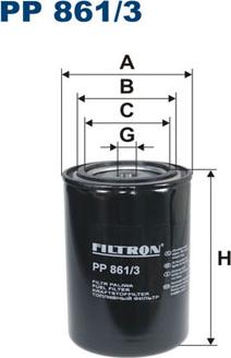 Filtron PP861/3 - Fuel filter autospares.lv