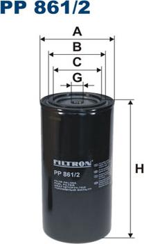 Filtron PP861/2 - Fuel filter autospares.lv