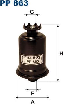 Filtron PP863 - Fuel filter autospares.lv