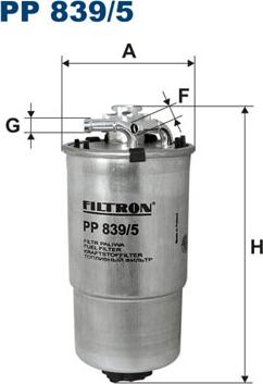 Filtron PP839/5 - Fuel filter autospares.lv