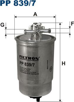 Filtron PP839/7 - Fuel filter autospares.lv