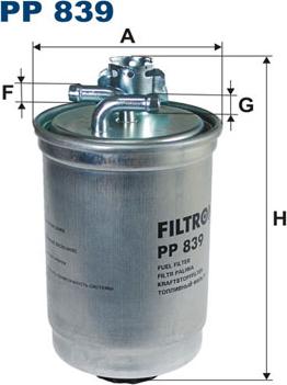 Filtron PP839 - Fuel filter autospares.lv