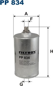 Filtron PP834 - Fuel filter autospares.lv