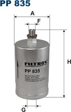 Filtron PP835 - Fuel filter autospares.lv