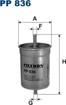 Filtron PP836 - Fuel filter autospares.lv