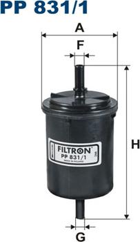 Filtron PP831/1 - Fuel filter autospares.lv