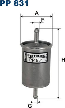 Filtron PP831 - Fuel filter autospares.lv