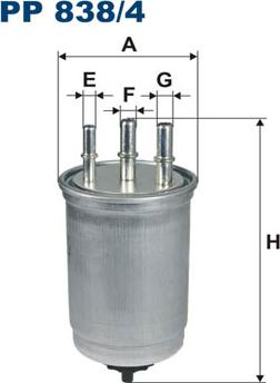 Filtron PP838/4 - Fuel filter autospares.lv