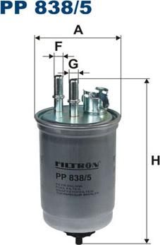 Filtron PP838/5 - Fuel filter autospares.lv