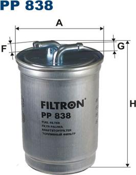 Filtron PP838 - Fuel filter autospares.lv