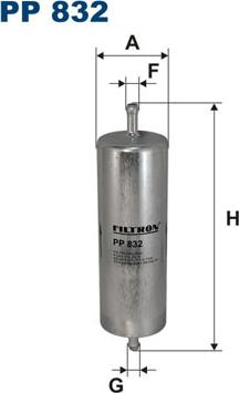 Filtron PP832 - Fuel filter autospares.lv