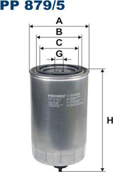 Filtron PP879/5 - Fuel filter autospares.lv