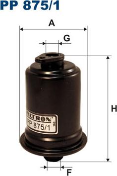 Filtron PP875/1 - Fuel filter autospares.lv