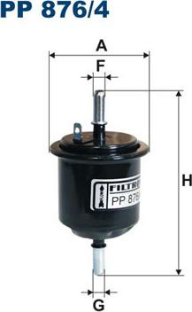Filtron PP876/4 - Fuel filter autospares.lv