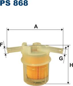 Filtron PS868 - Fuel filter autospares.lv