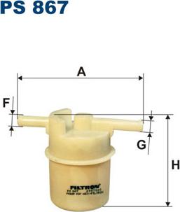 Filtron PS867 - Fuel filter autospares.lv