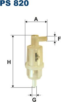 Filtron PS820 - Fuel filter autospares.lv