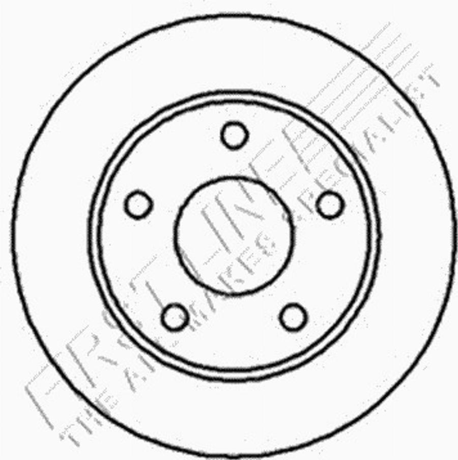 First Line FBD 038 - Brake Disc autospares.lv