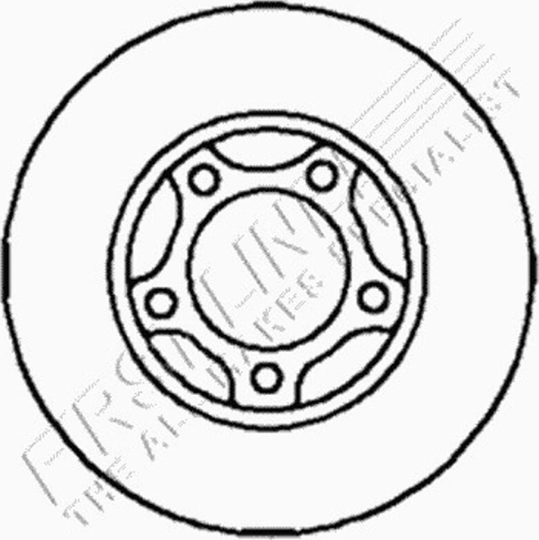 First Line FBD223 - Brake Disc autospares.lv