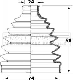 First Line FCB6041 - Bellow, drive shaft autospares.lv