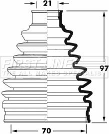 First Line FCB6066 - Bellow, drive shaft autospares.lv