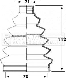 First Line FCB6067 - Bellow, drive shaft autospares.lv