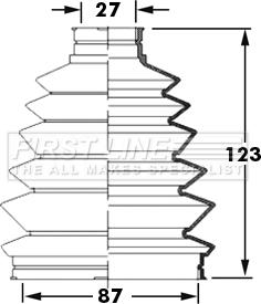 First Line FCB6004 - Bellow, drive shaft autospares.lv