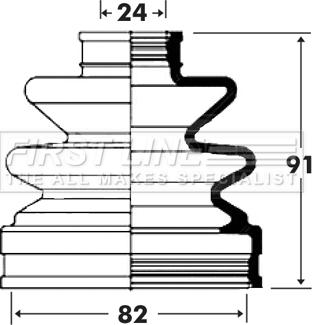 First Line FCB6002 - Bellow, drive shaft autospares.lv