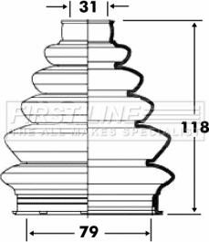 First Line FCB6082 - Bellow, drive shaft autospares.lv