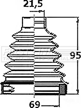 First Line FCB6155 - Bellow, drive shaft autospares.lv