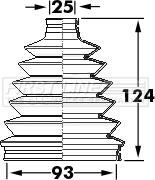 First Line FCB6124 - Bellow, drive shaft autospares.lv