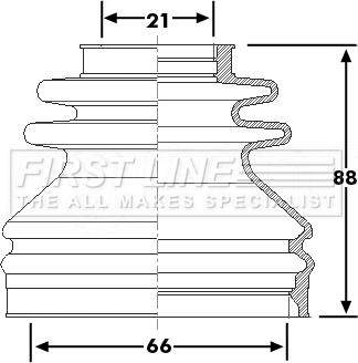 First Line FCB6240 - Bellow, drive shaft autospares.lv