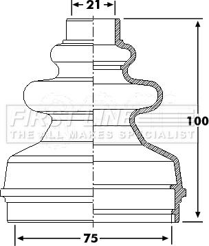 First Line FCB6241 - Bellow, drive shaft autospares.lv