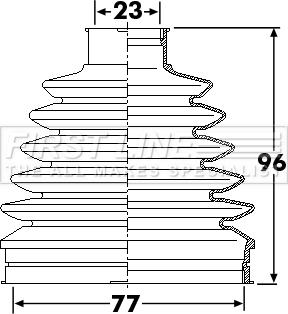 First Line FCB6247 - Bellow, drive shaft autospares.lv