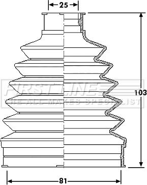 First Line FCB6210 - Bellow, drive shaft autospares.lv