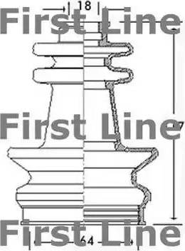 First Line FCB2415 - Bellow, drive shaft autospares.lv