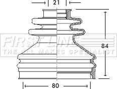 First Line FCB2699 - Bellow, drive shaft autospares.lv