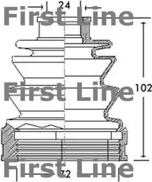 First Line FCB2619 - Bellow, drive shaft autospares.lv