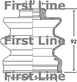 First Line FCB2675 - Bellow, drive shaft autospares.lv