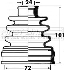 First Line FCB2865 - Bellow, drive shaft autospares.lv