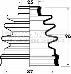 First Line FCB2832 - Bellow, drive shaft autospares.lv