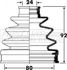 First Line FCB2837 - Bellow, drive shaft autospares.lv