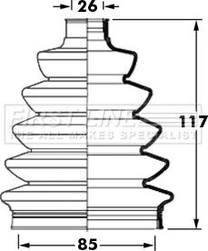 First Line FCB2399 - Bellow, drive shaft autospares.lv