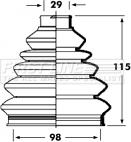 First Line FCB2354R - Bellow, drive shaft autospares.lv